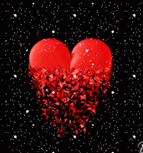 Gif animé coeur éclaté